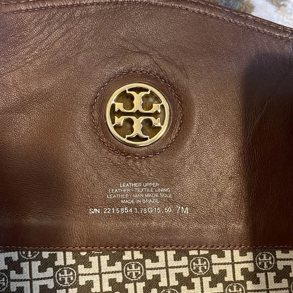Tory Burch “Junction” Brown Leather Riding Boots – Size 7, Box Included